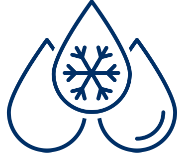 Icone de 3 opções de temperatura